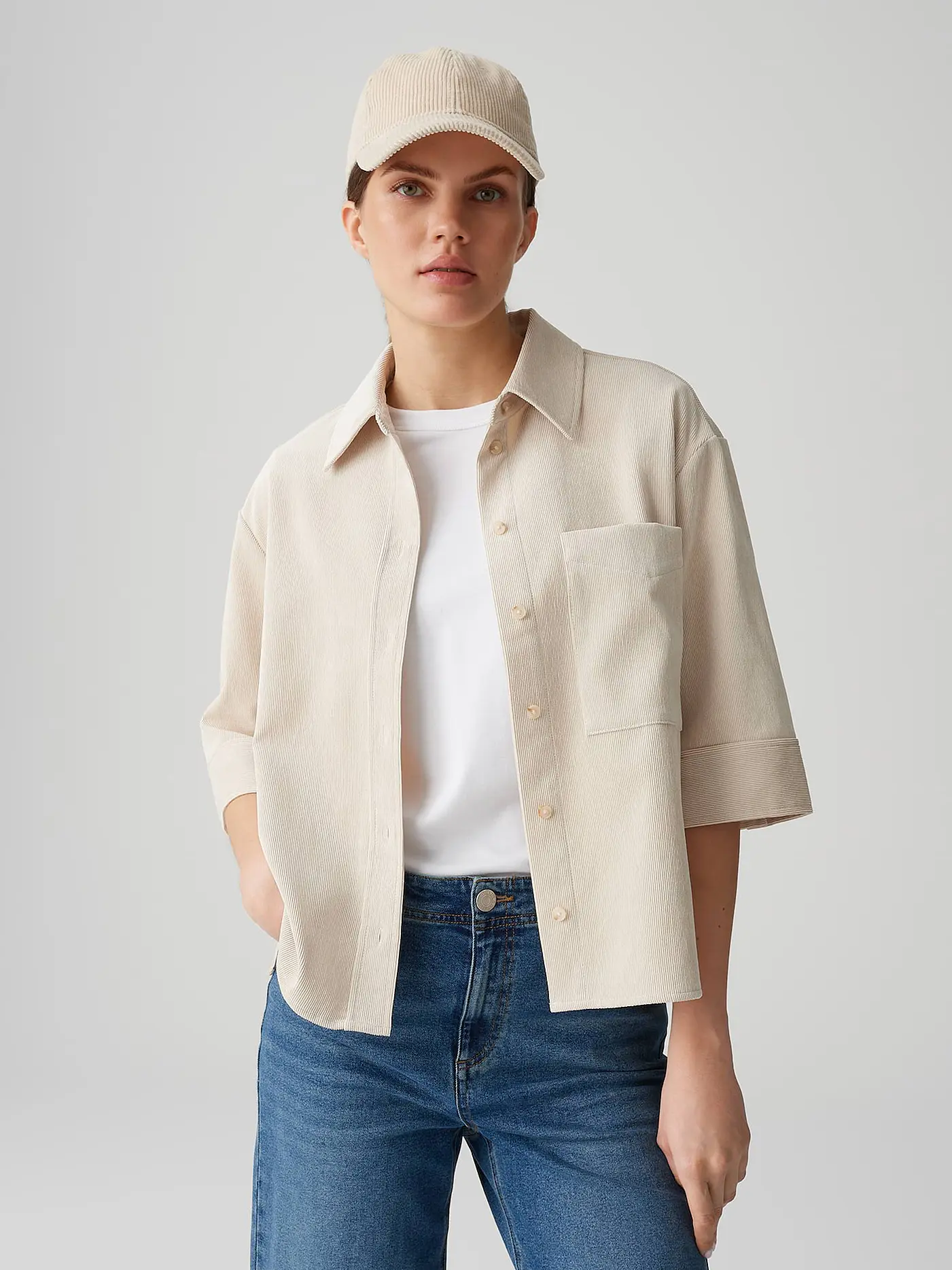 OPUS | Overshirt FAISA | beige